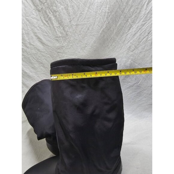 Crocs CLAIRE Women's Size 7 Black Insulated Waterproof Rain Snow Pull On BOOTS - Picture 12 of 14